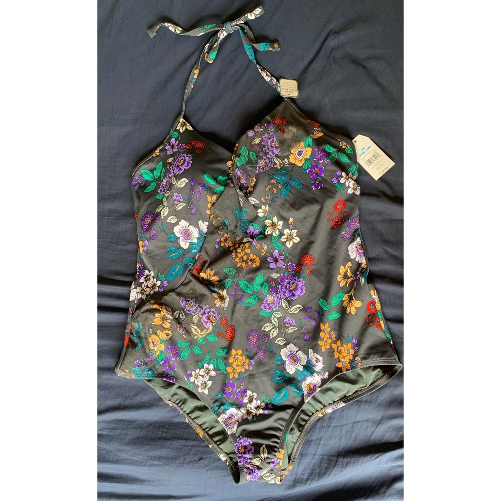 (NWT) Floral Once Piece Swim Suit